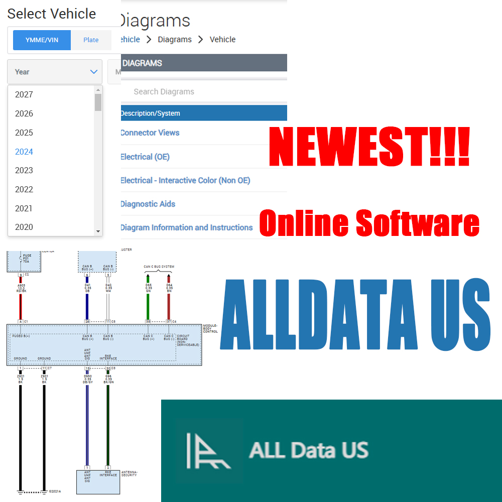 Workshop Tools Diagram - 2026 Alldata US Vollversion Online Login-Konto