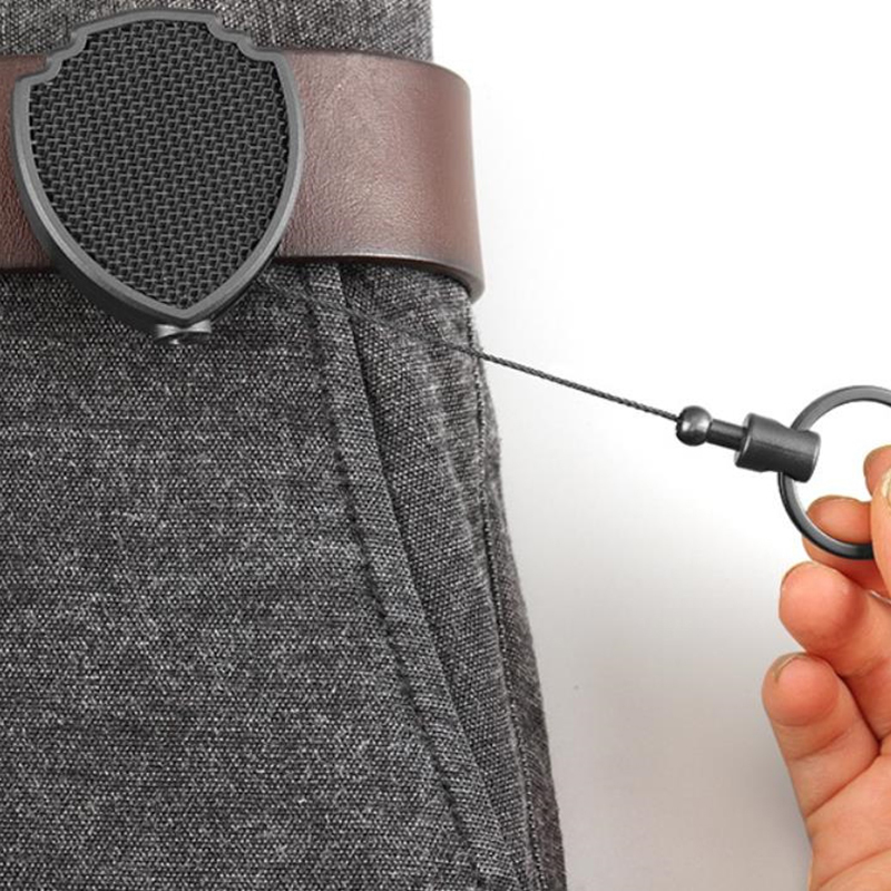 Workshop Tools Sale - Neuer Ausziehbarer Multifunktions-Karabiner-Schlüsselanhänger mit ID-Kartenhalter und