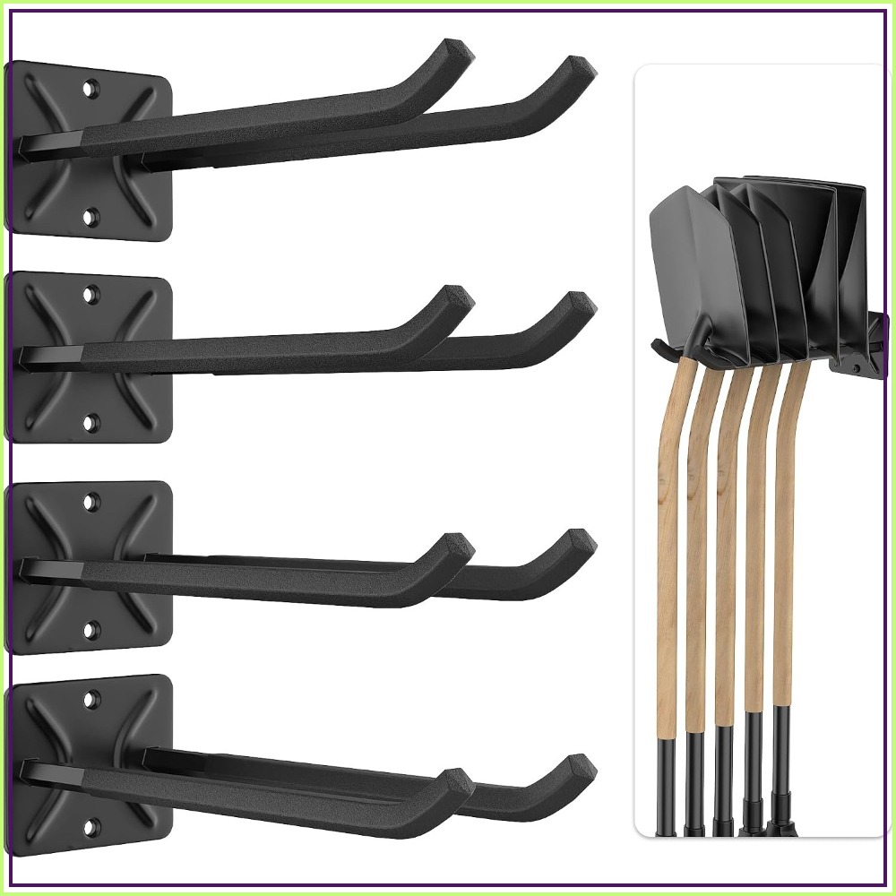 Tools For Garage - Robuste Garagen-Aufbewahrungshaken, 12,4 Zoll große Wandhalterungen