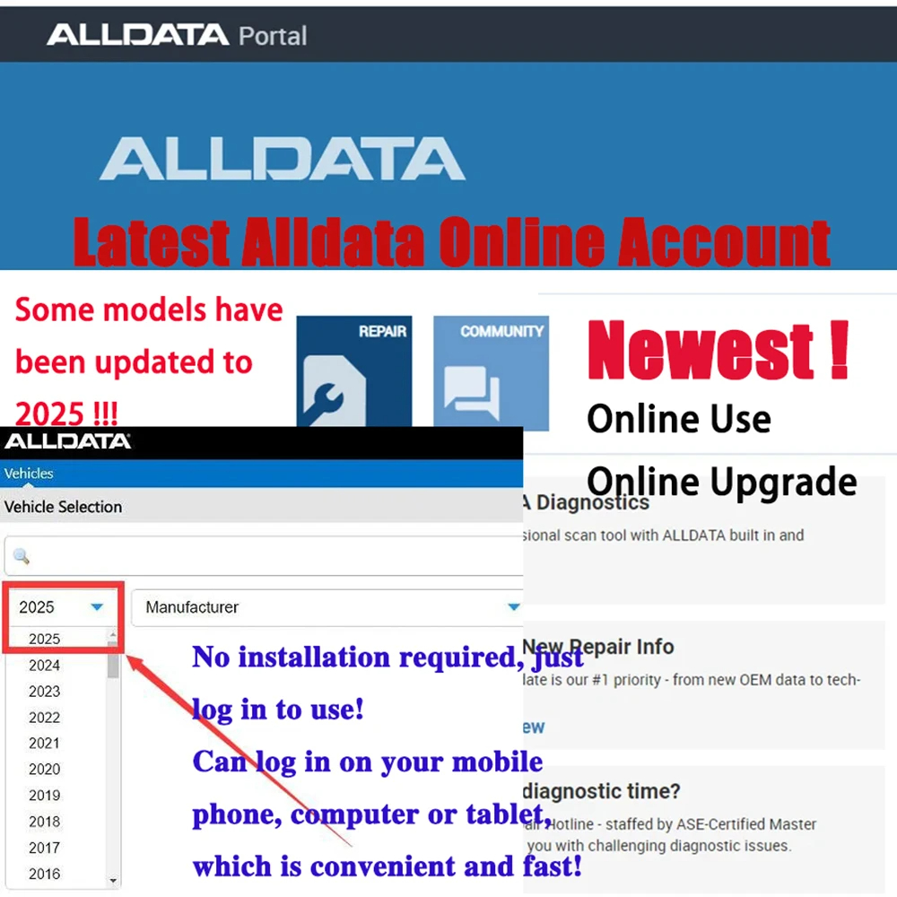 2027 Alldata KFZ-Daten Neueste – Workshop Tools Diagram Bewertung und Preis