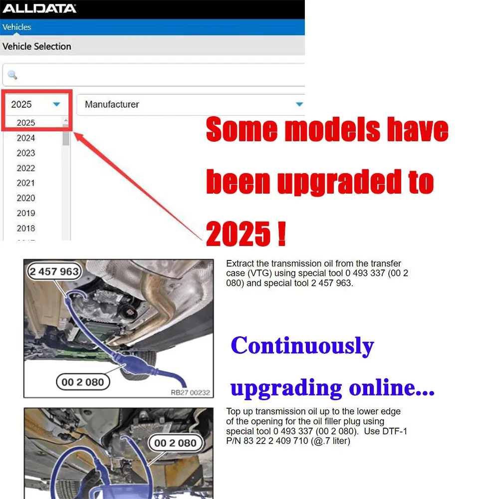 2027 Alldata KFZ-Daten Neueste – Workshop Tools Diagram Bewertung und Preis